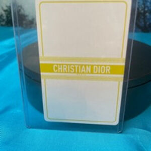 Christian Dior Collectable Playing Card Gold Nine of Diamonds